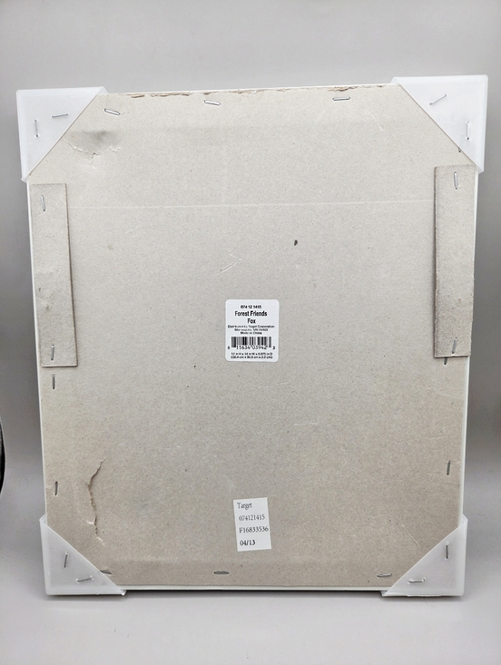 Framed Fox Letter Art - Orange & Yellow in White Frame - Picture 4 of 6